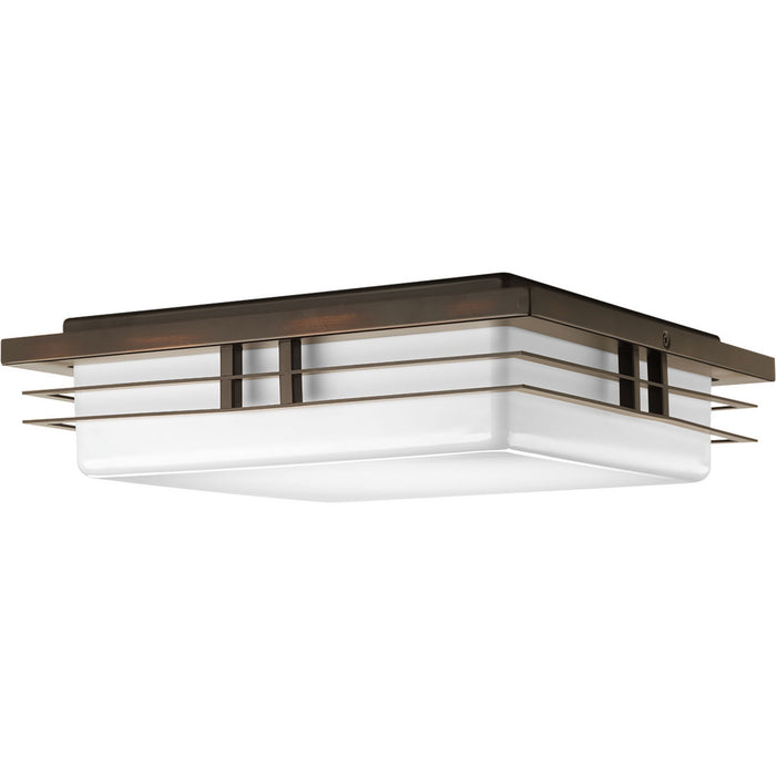 Helm Collection Two-Light 14" LED Flush Mount