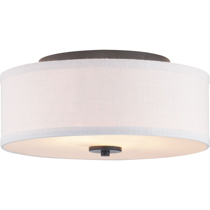 Inspire Collection 13" Two-Light Flush Mount