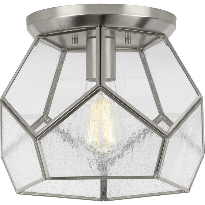 Cinq Collection Brushed Nickel One-Light 12" Flush Mount