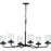 Winslett Collection Brushed Nickel Six-Light Oval Chandelier