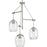 Caisson Collection Brushed Nickel Three-Light Pendant