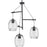 Caisson Collection Brushed Nickel Three-Light Pendant
