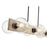 Marquee 6 Light Linear Chandelier White Washed Wood