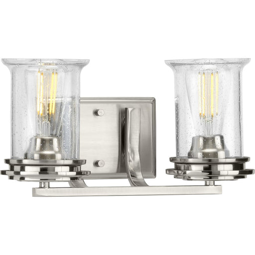 Winslett Collection Brushed Nickel Two-Light Bath