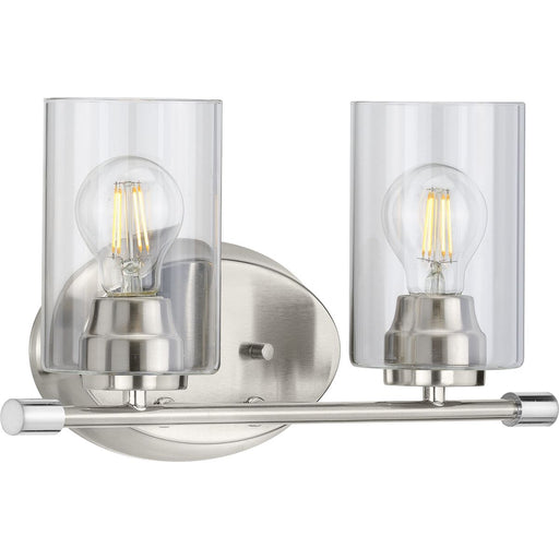Riley Collection Brushed Nickel Two-Light Bath