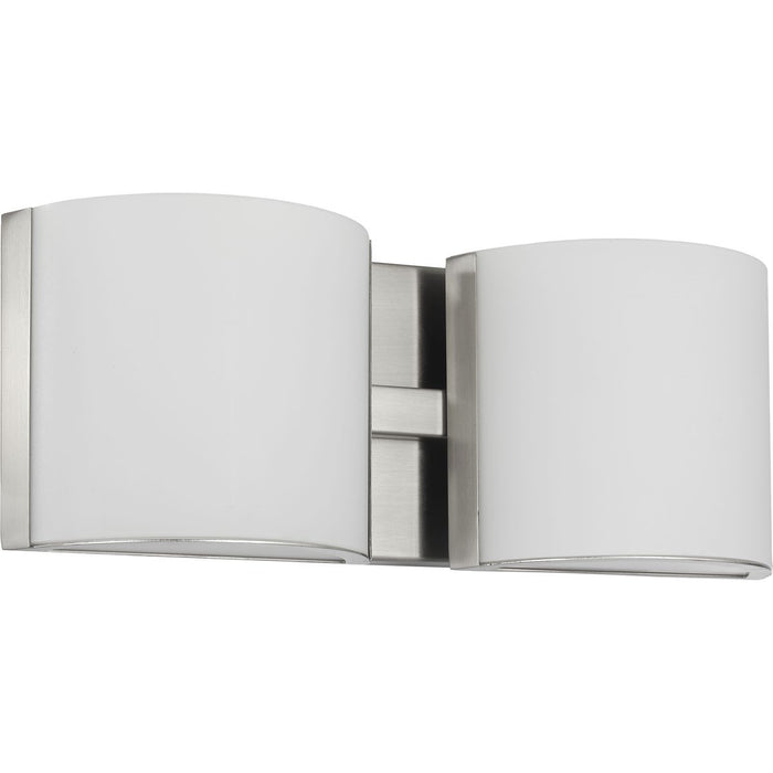 Arch LED Collection Brushed Nickel Two-Light LED Bath