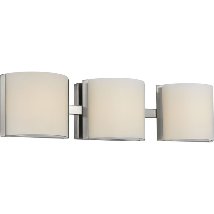 Arch LED Collection Brushed Nickel Three-Light LED Bath