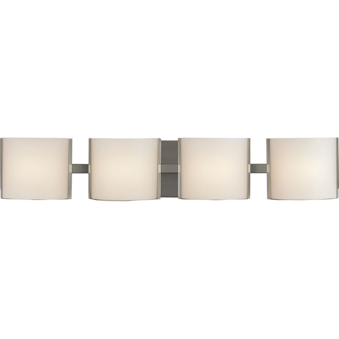 Arch LED Collection Brushed Nickel Four-Light LED Bath