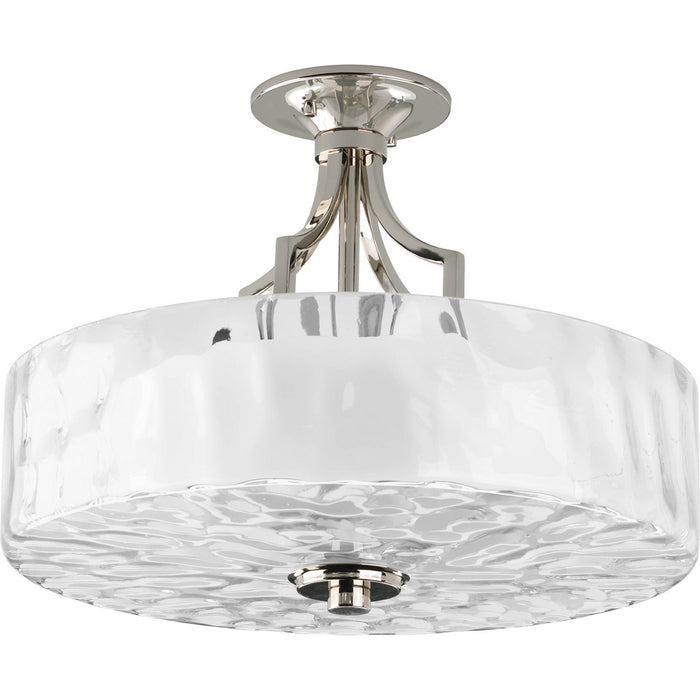 Caress Collection Two-Light 16" Semi-Flush Mount