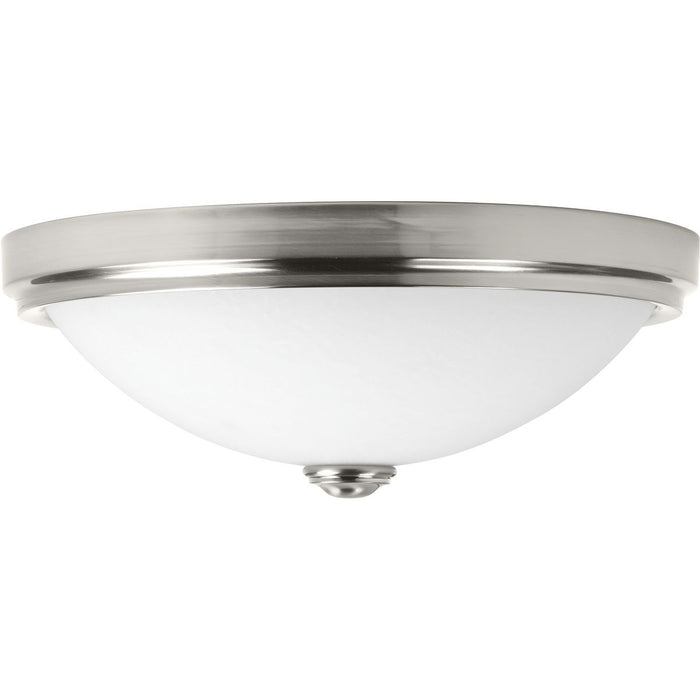 One-Light 19" LED Linen Glass Flush Mount
