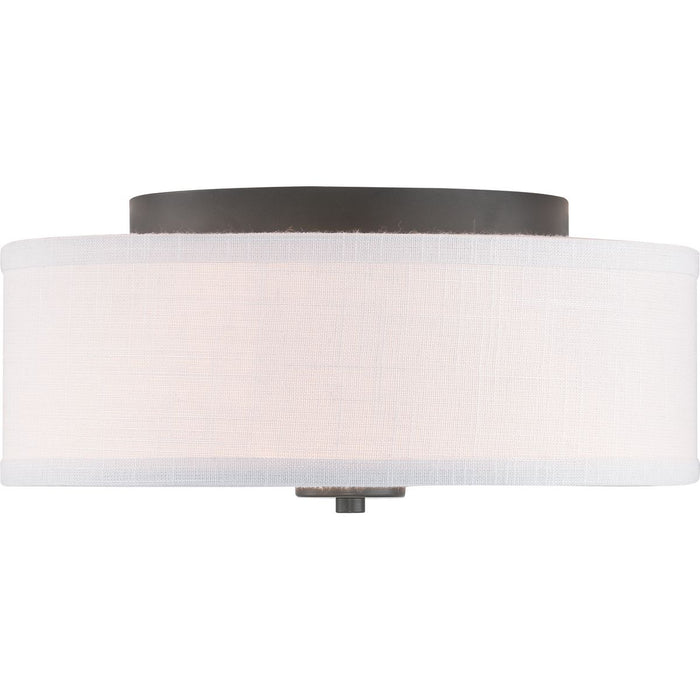 Inspire Collection 13" Two-Light Flush Mount