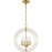 Equinox Collection Satin Brass Four-Light Sphere Pendant