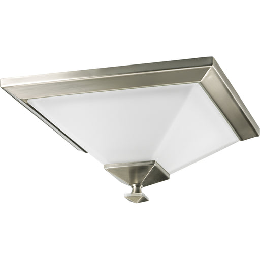 Clifton Heights Collection Brushed Nickel One-Light 12-1/2" Flush Mount