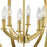 Equinox Collection Satin Brass Six-Light Sphere Pendant