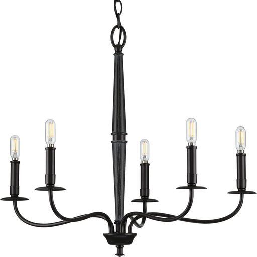 Durrell Collection Five-Light Brushed Nickel Chandelier