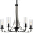 Riley Collection's Five-Light Brushed Nickel Chandelier