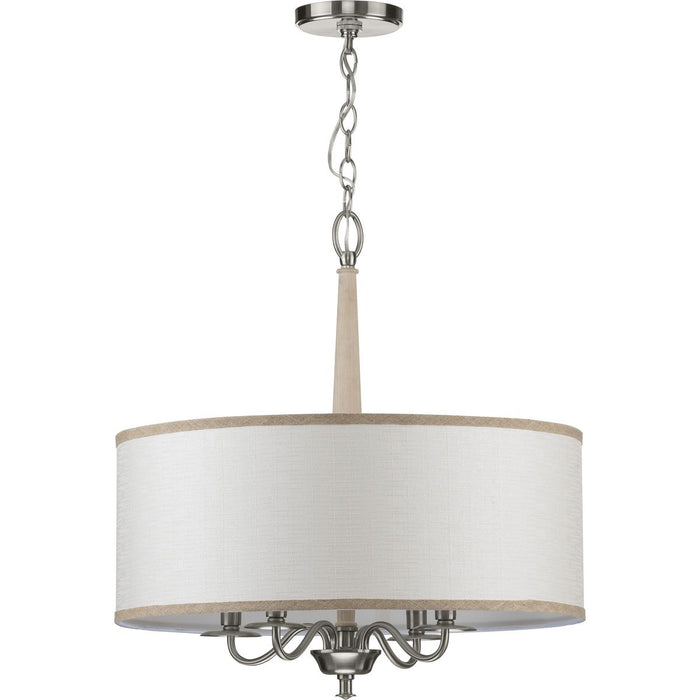 Durrell Collection Four-Light Brushed Nickel Chandelier
