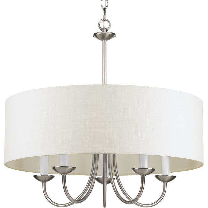Five-Light Chandelier with a Drum Shade