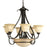 Torino Collection Six-Light, Two-Tier Chandelier