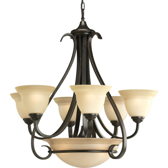 Torino Collection Six-Light, Two-Tier Chandelier