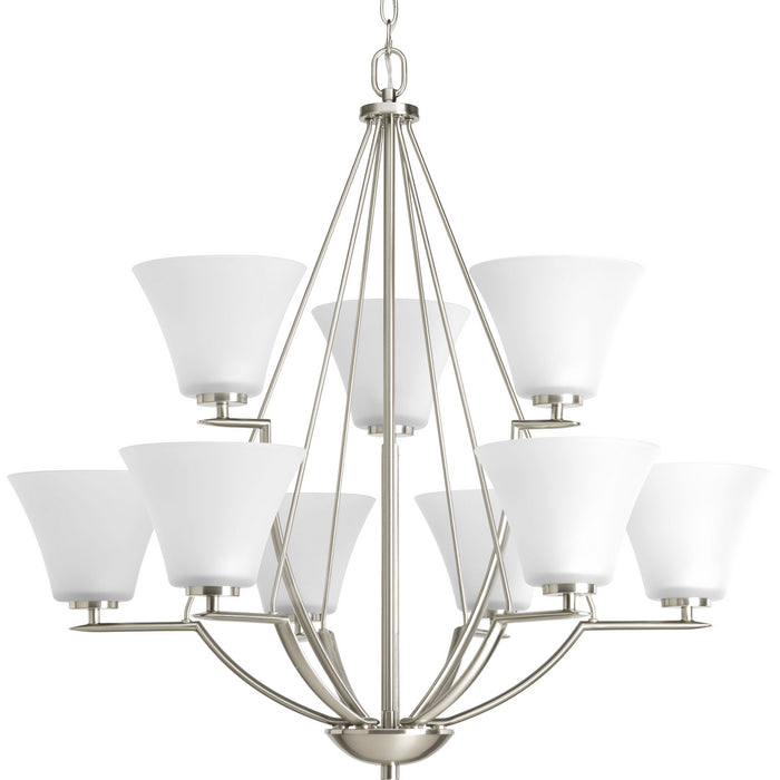 Bravo Collection Nine-Light, Two-Tier Chandelier