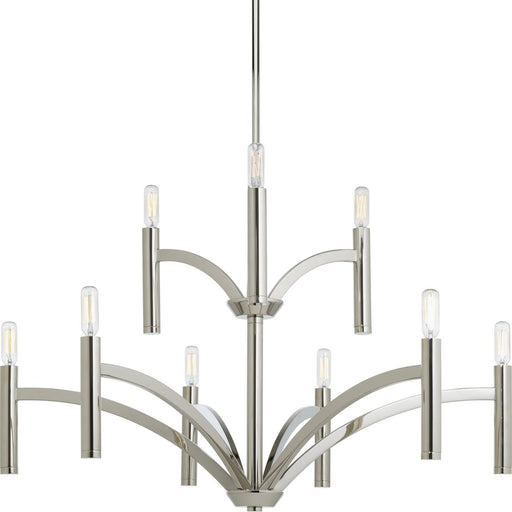 Draper Collection Nine-Light, Two-Tier Chandelier