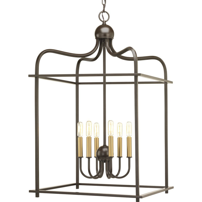 Assembly Hall Collection Six-Light Foyer Pendant