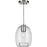 Caisson Collection Brushed Nickel One-Light Mini-Pendant