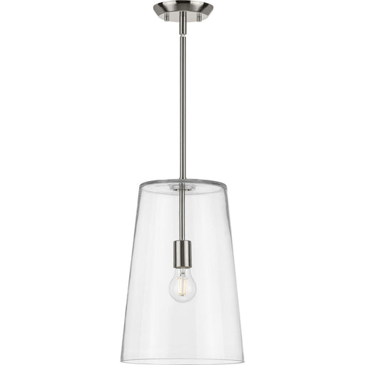 Clarion Collection Brushed Nickel One-Light Medium Pendant