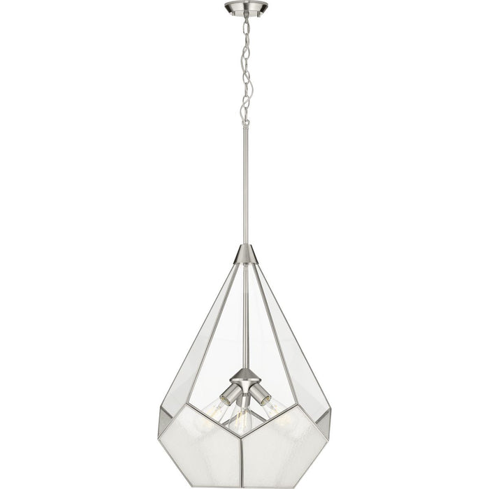Cinq Collection Brushed Nickel Three-Light Pendant