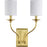 Bonita Collection Brushed Nickel Two-Light Wall Sconce