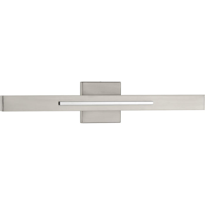 Planck LED Collection Two-Light LED Wall Sconce, Brushed Nickel Finish