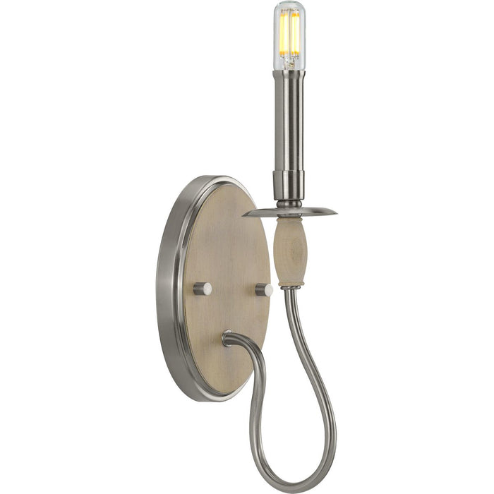 Durrell Collection One-Light Brushed Nickel Wall Bracket