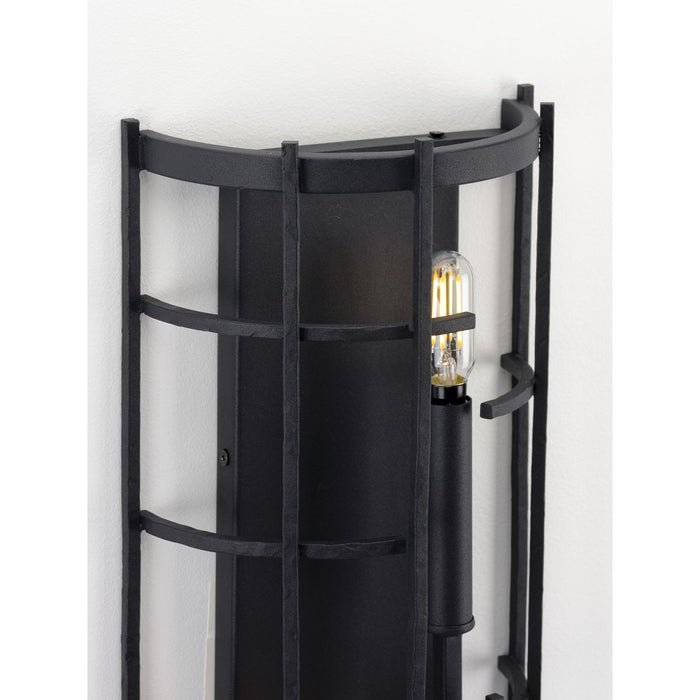 Torres Collection Black Two-Light Wall Sconce